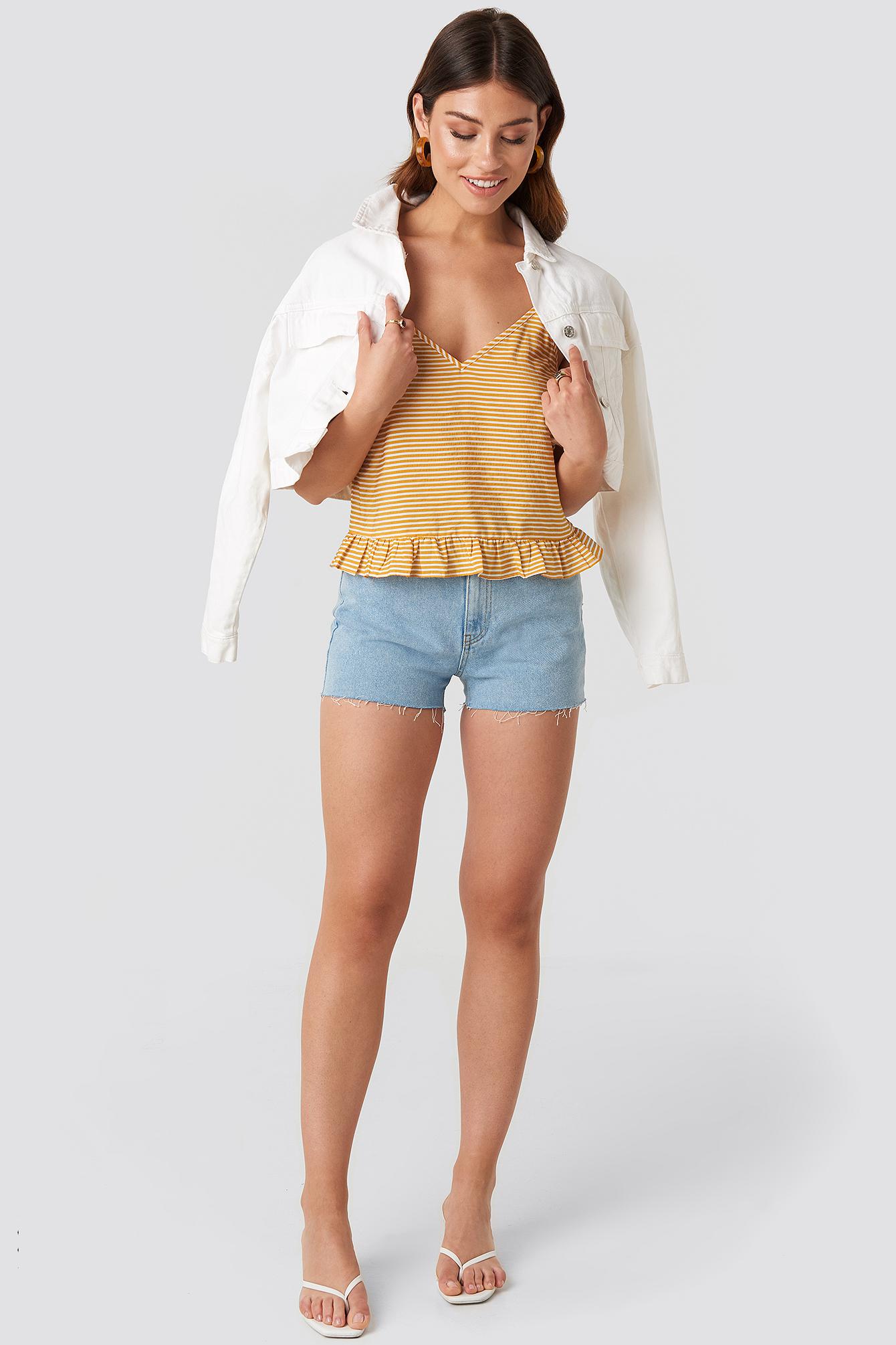 top na ramiączkach v-neck print 