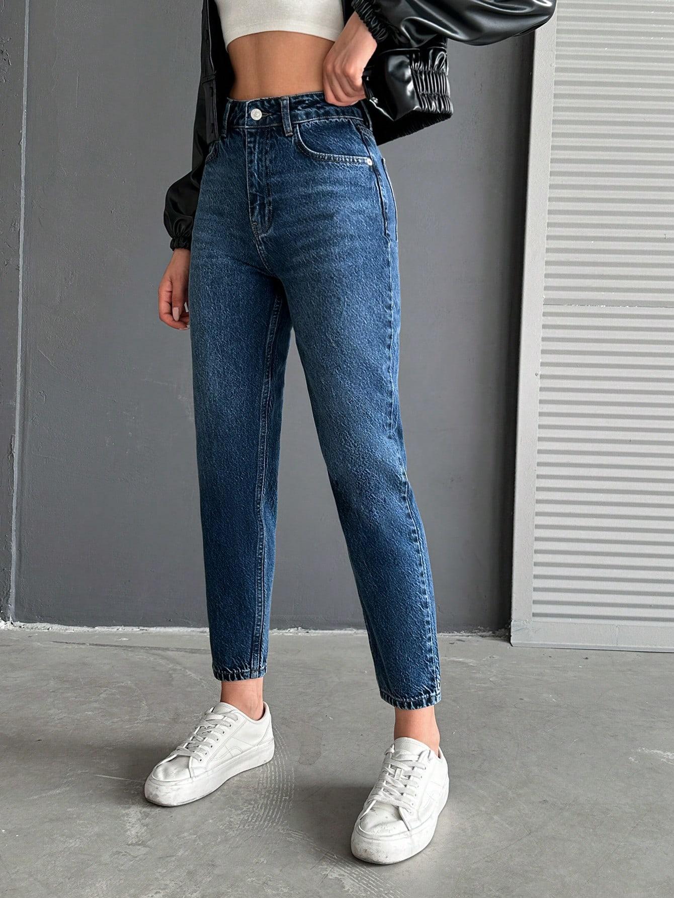 SPODNIE MOM JEANS