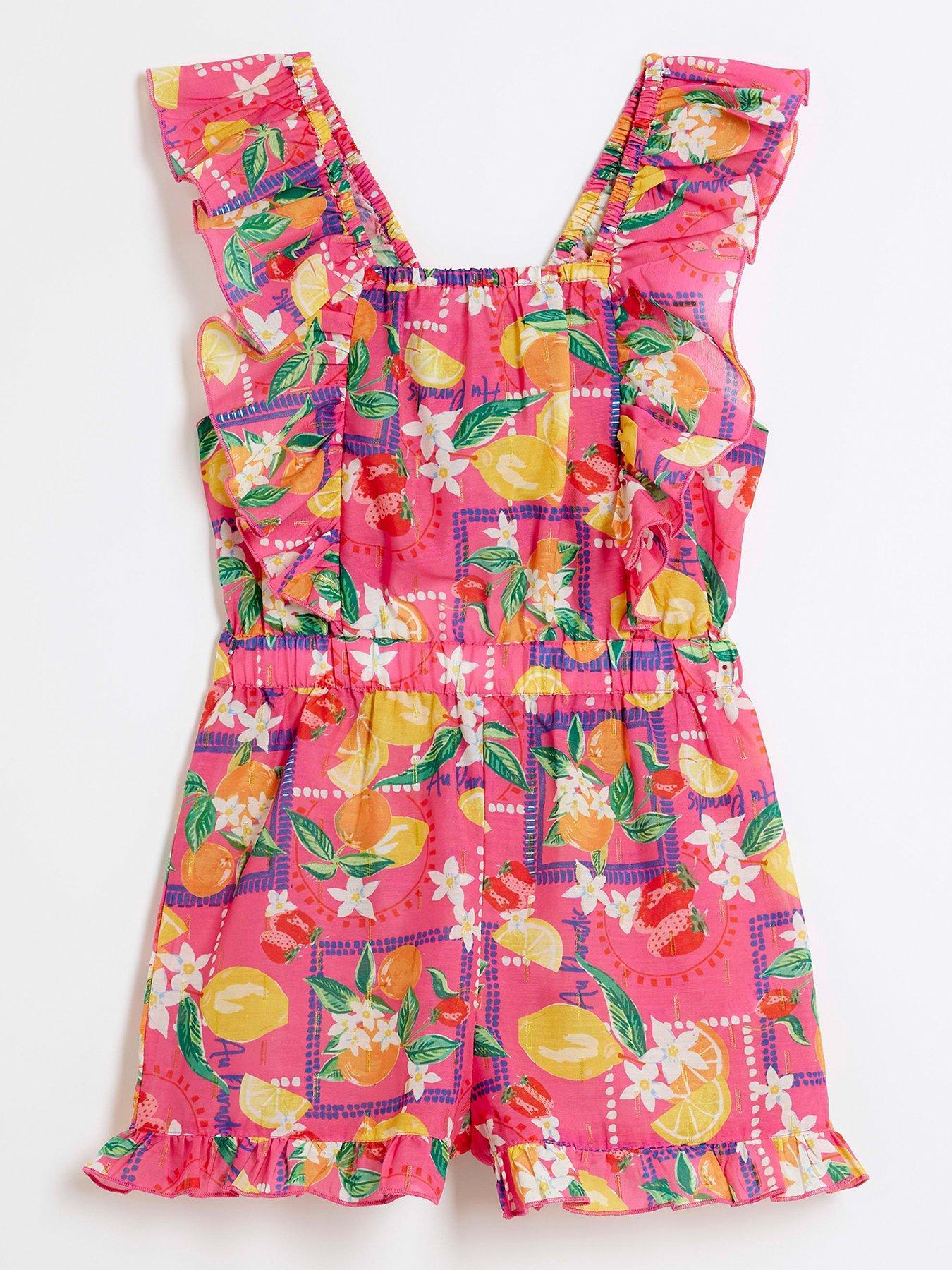 RIVER ISLAND KOMBINEZON DZIEWCZĘCY PLAŻOWY 11-12Y