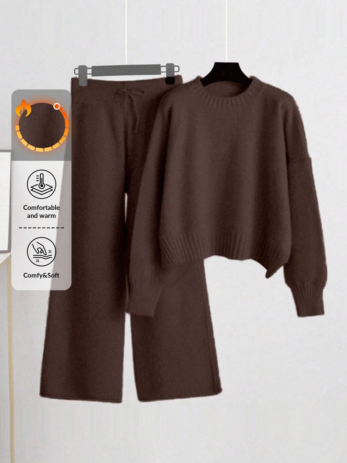 KOMPLET SWETER SPODNIE