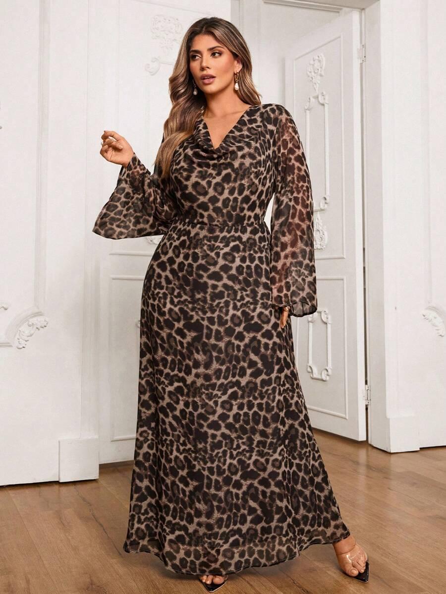 MAXI SUKIENKA ANIMAL PRINT