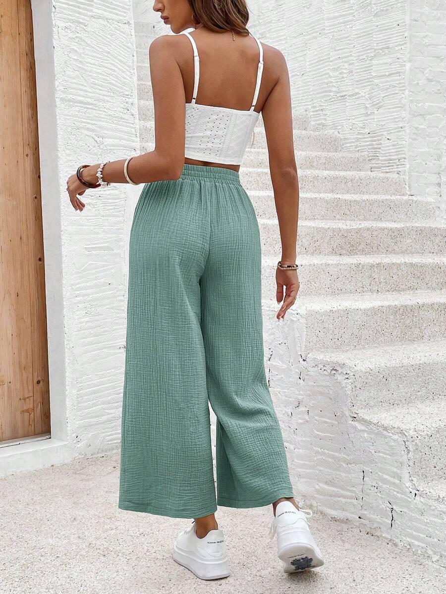 ZIELONE SPODNIE CASUAL