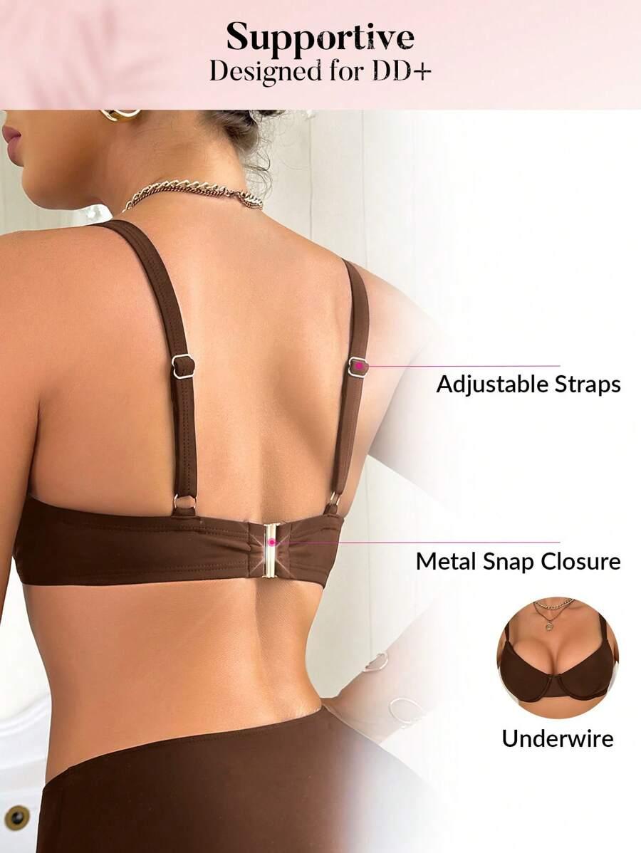 brązowa góra od bikini 