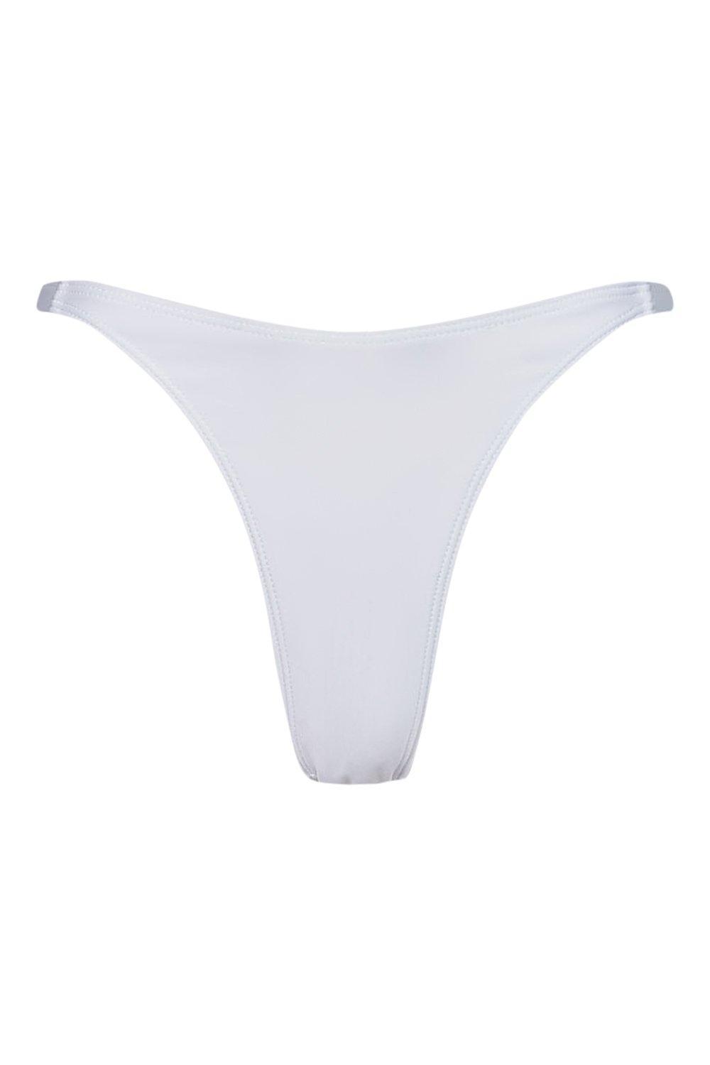 biały dół od bikini