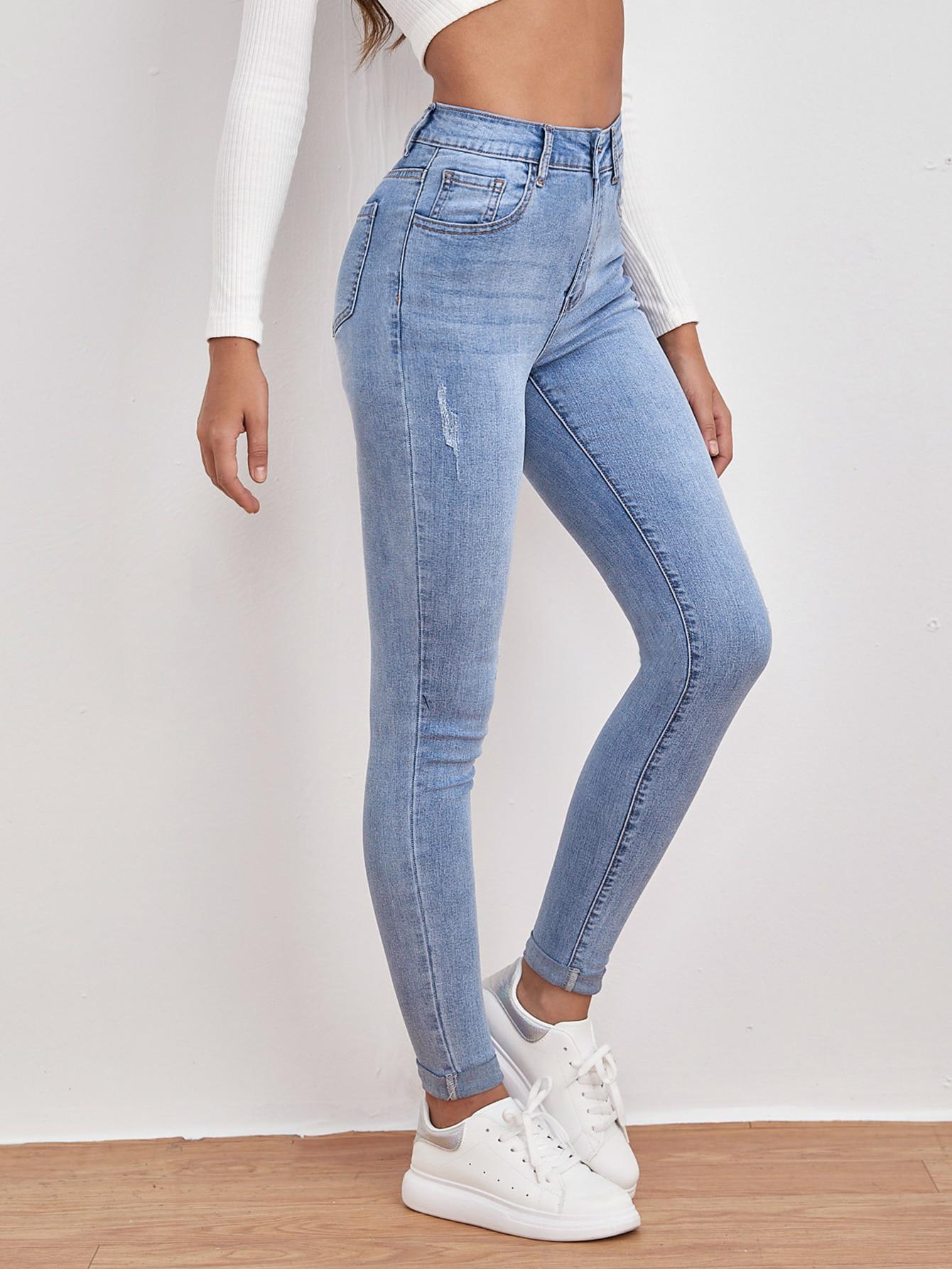 NIEBIESKIE SPODNIE JEANS