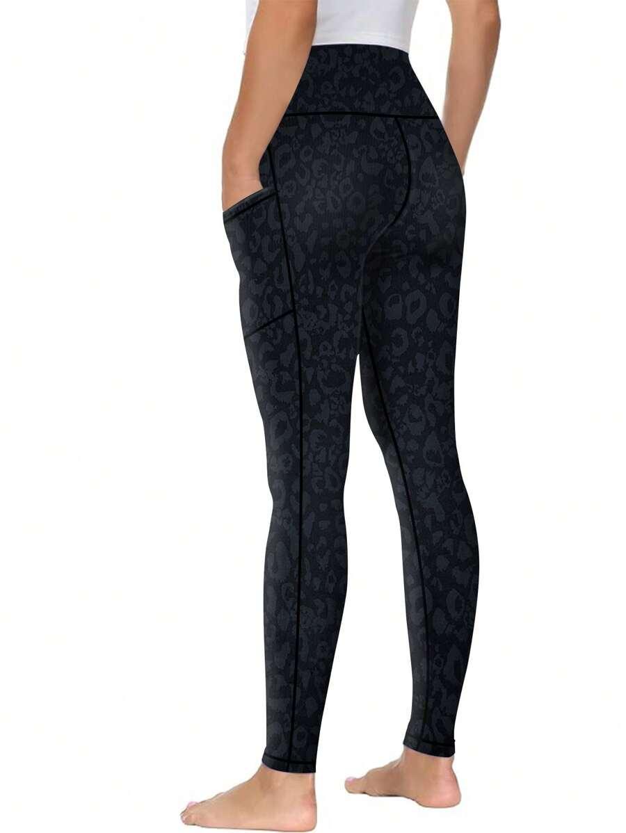 legginsy sportowe animal print