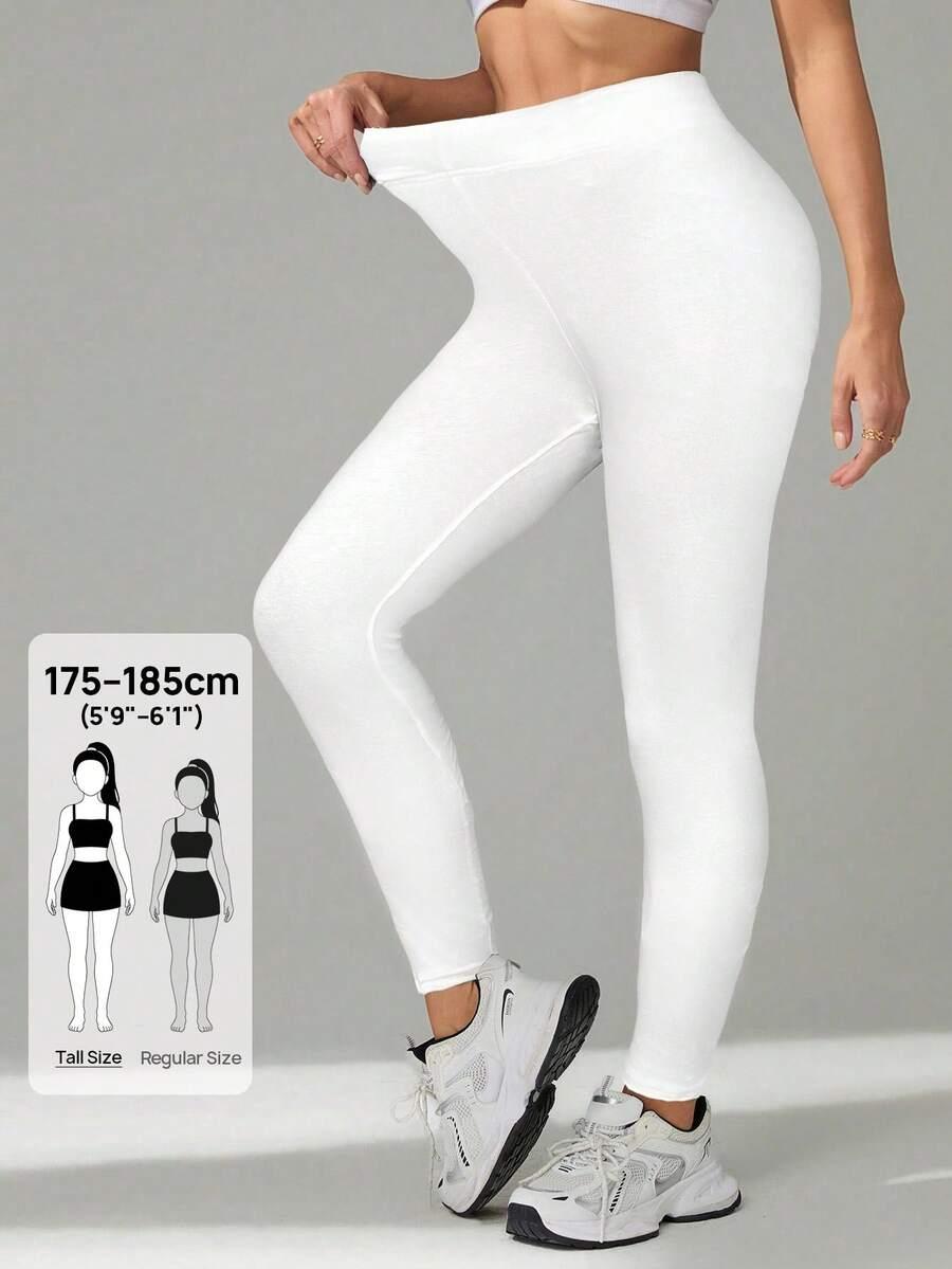BIAŁE LEGGINSY WYSOKI STAN
