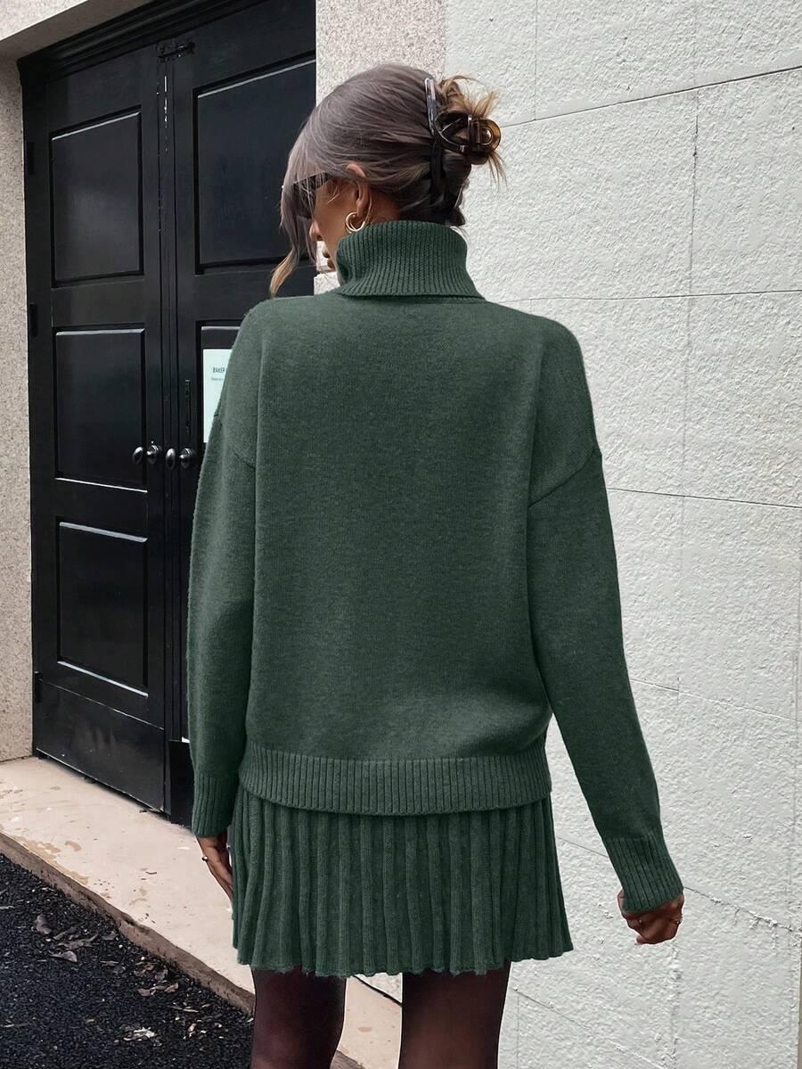 KOMPLET SWETER SPÓDNICA