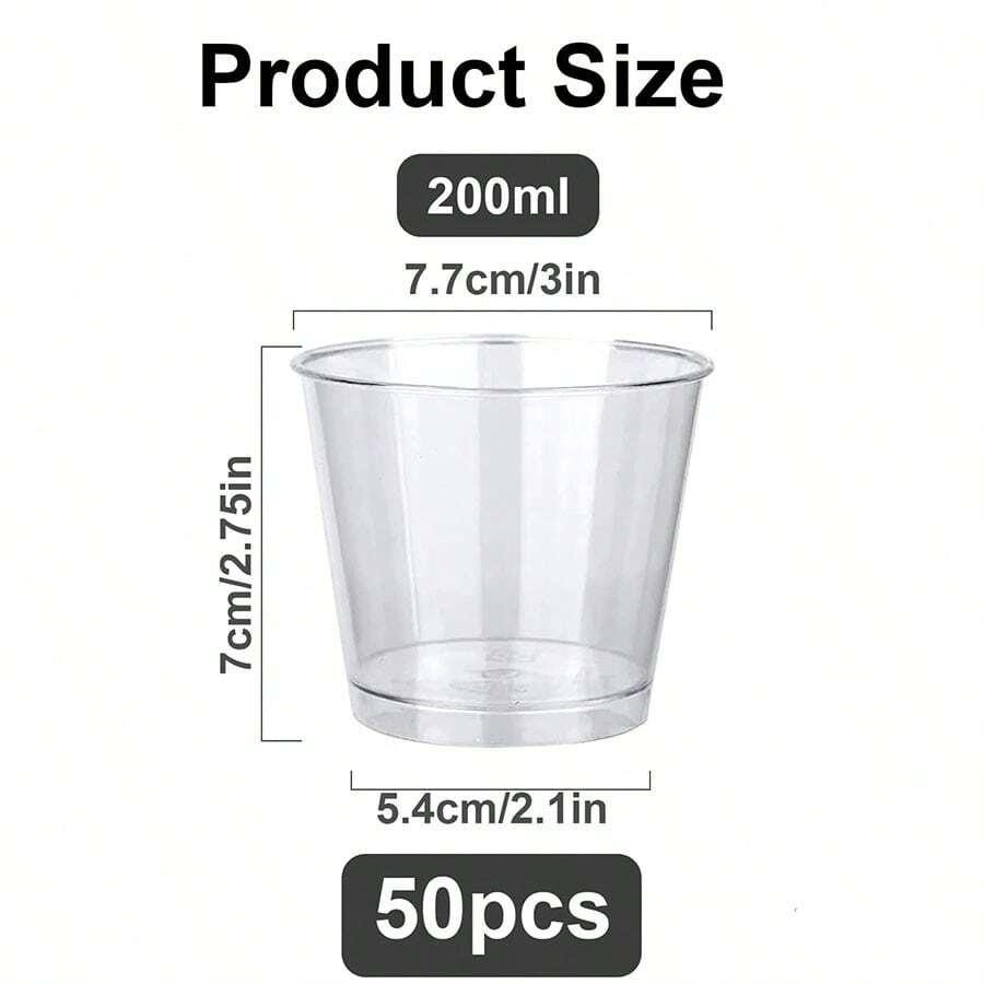 plastikowe pojemniki na desery 25-pack