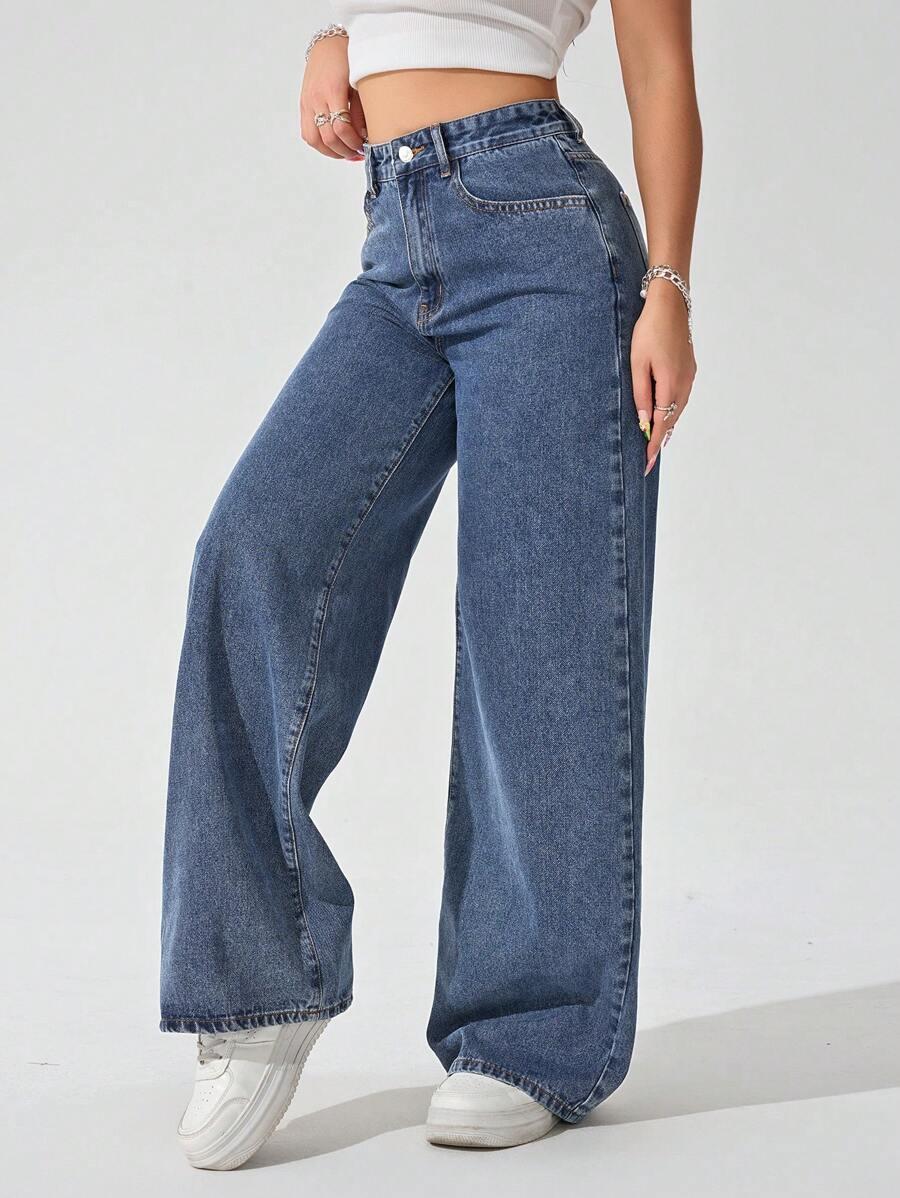 NIEBIESKIE SPODNIE JEANS 