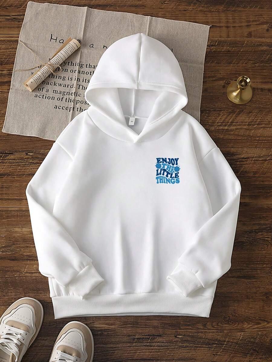 BIAŁA BLUZA NADRUK