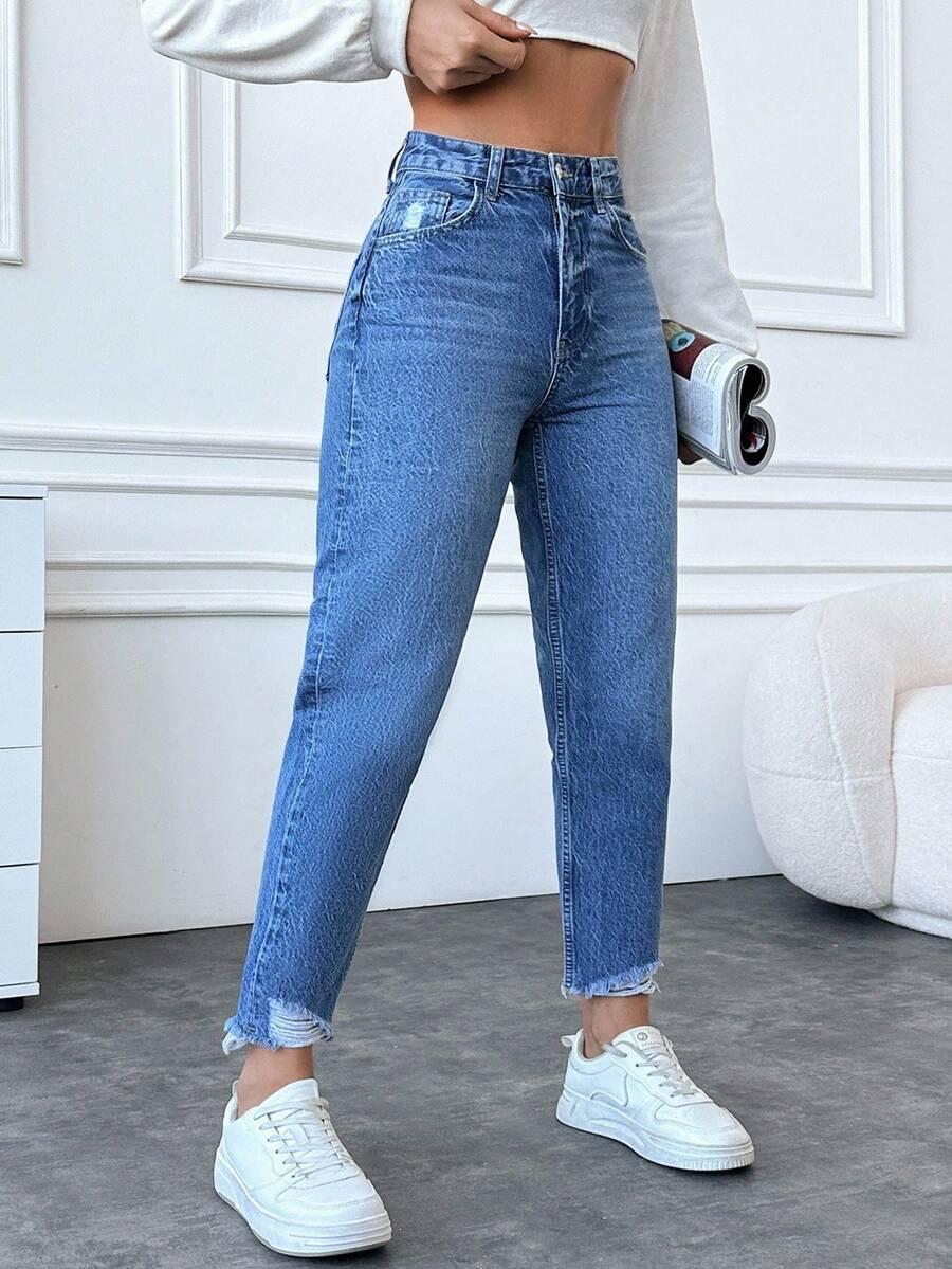 NIEBIESKIE SPODNIE JEANS