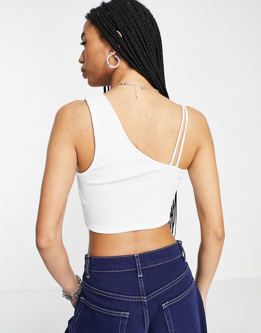 BIAŁY CROP TOP