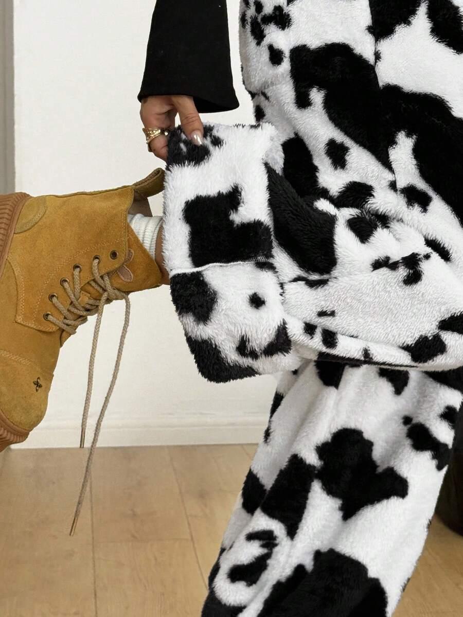 spodnie animal print casual