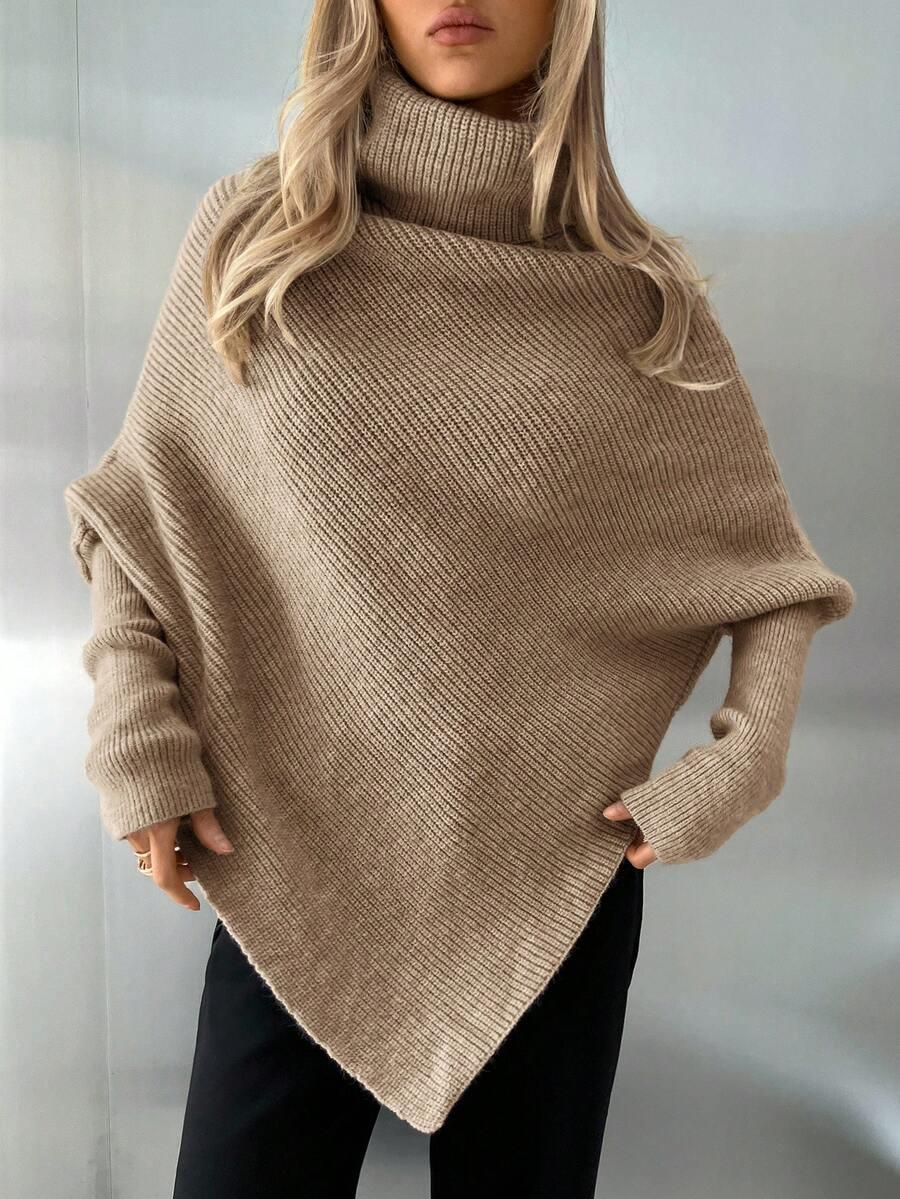 beżowy sweter golf