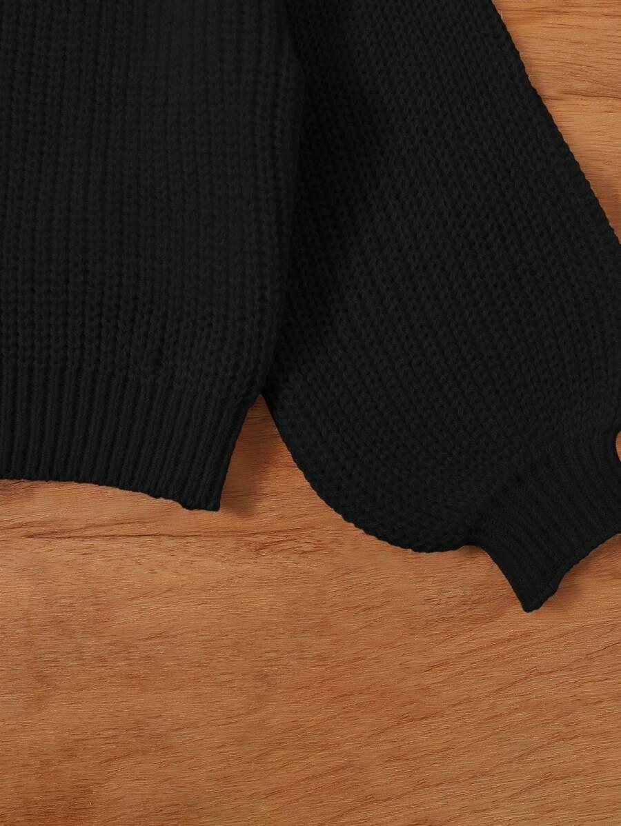 CZARNY SWETER GUZIKI