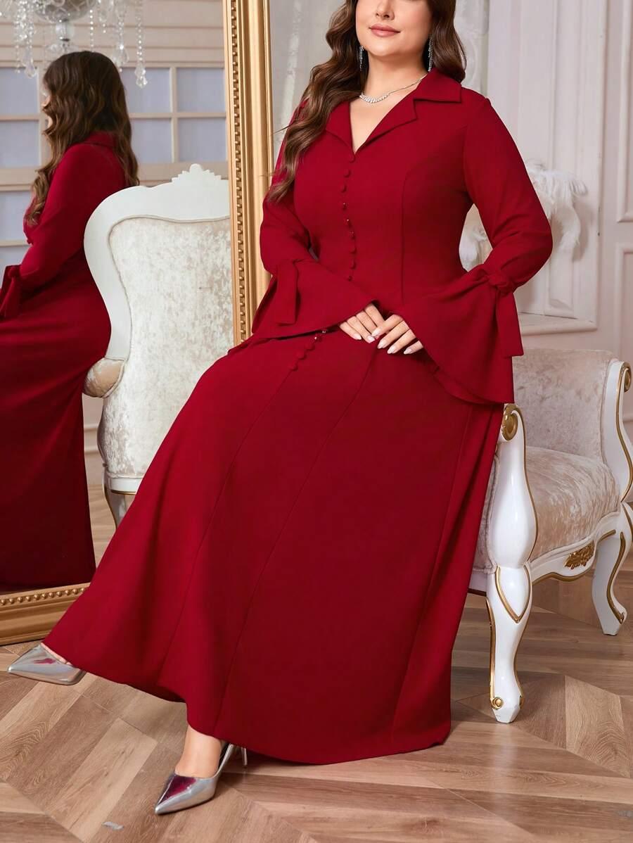 czerwona maxi sukienka