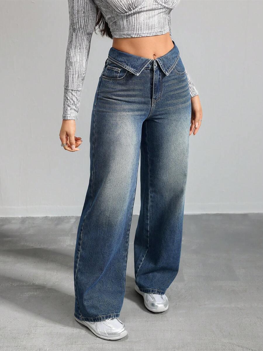 NIEBIESKIE SPODNIE JEANS
