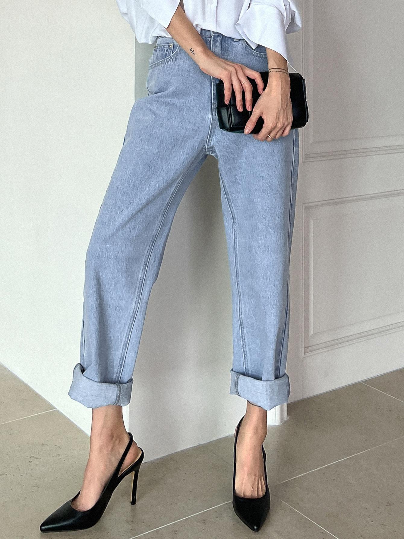 SPODNIE JEANS WYSOKI STAN
