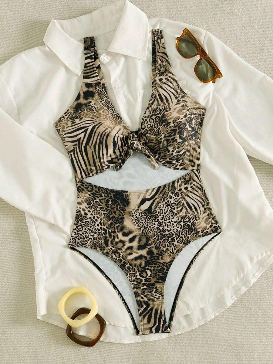 JEDNOCZĘŚCIOWY STRÓJ KĄPIELOWY LEOPARD PRINT