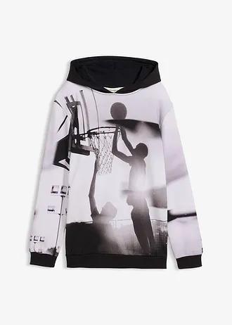 BLUZA Z KAPTUREM Z MIĘKKIEJ BAWEŁNY