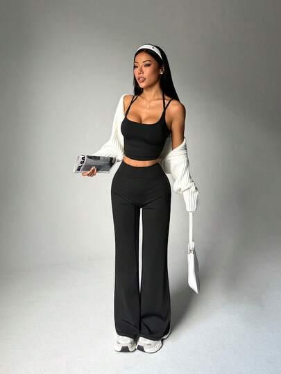 komplet top legginsy