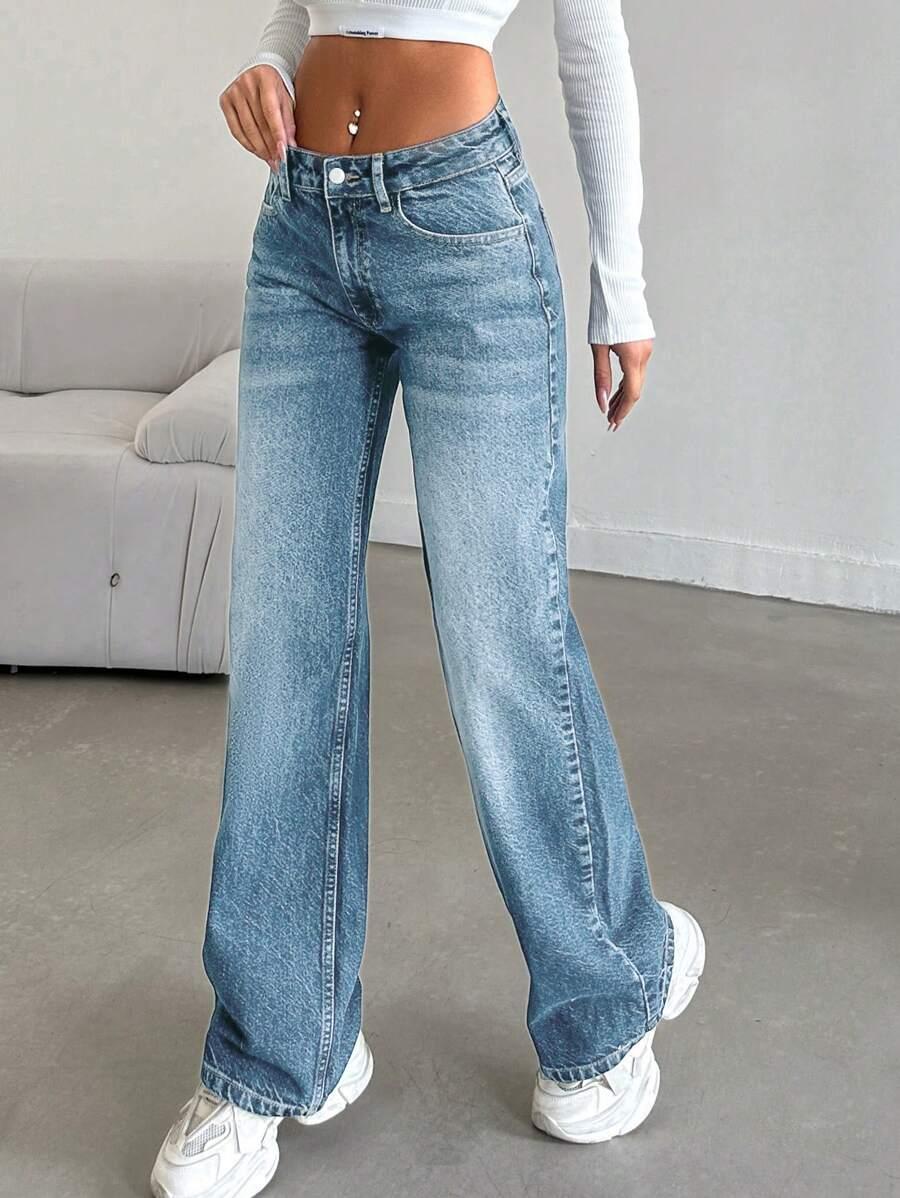 NIEBIESKIE SPODNIE JEANS