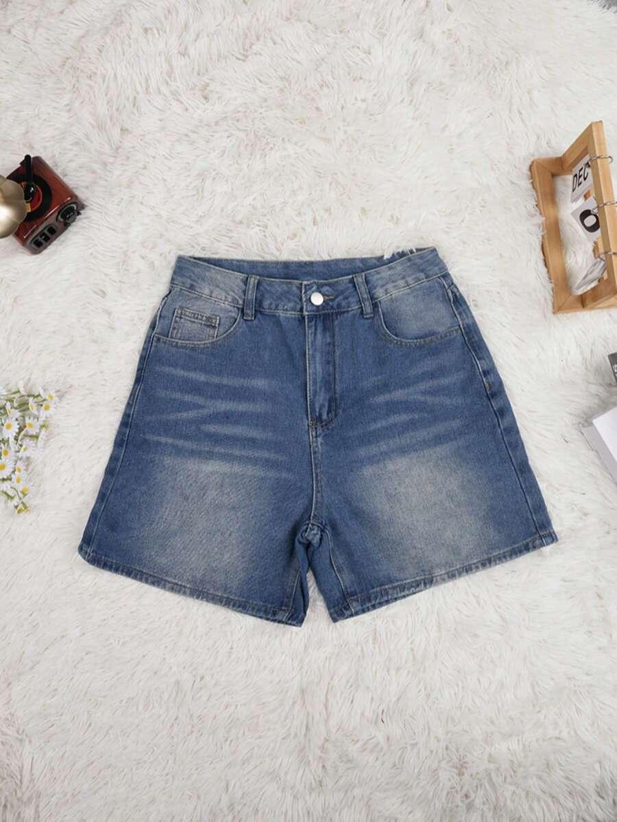 NIEBIESKIE SPODENKI JEANS