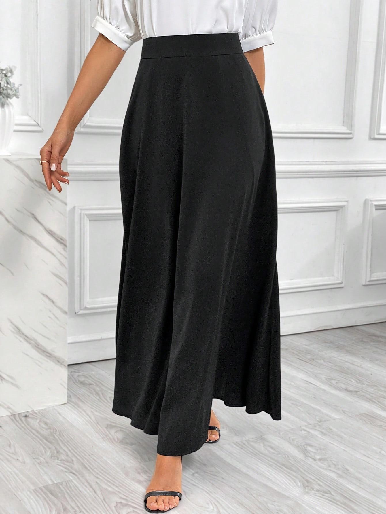 CZARNA SPÓDNICA MAXI