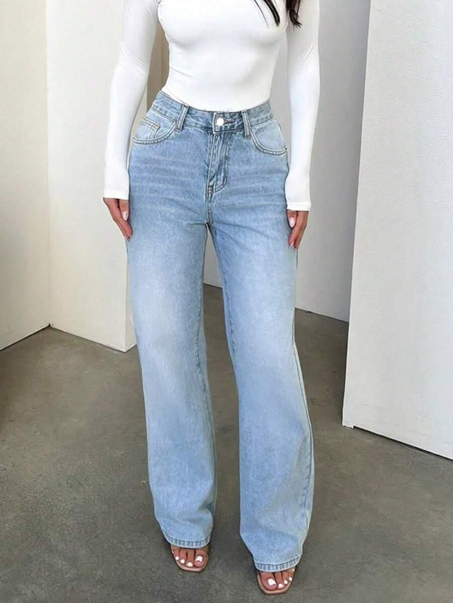 NIEBIESKIE SPODNIE JEANS
