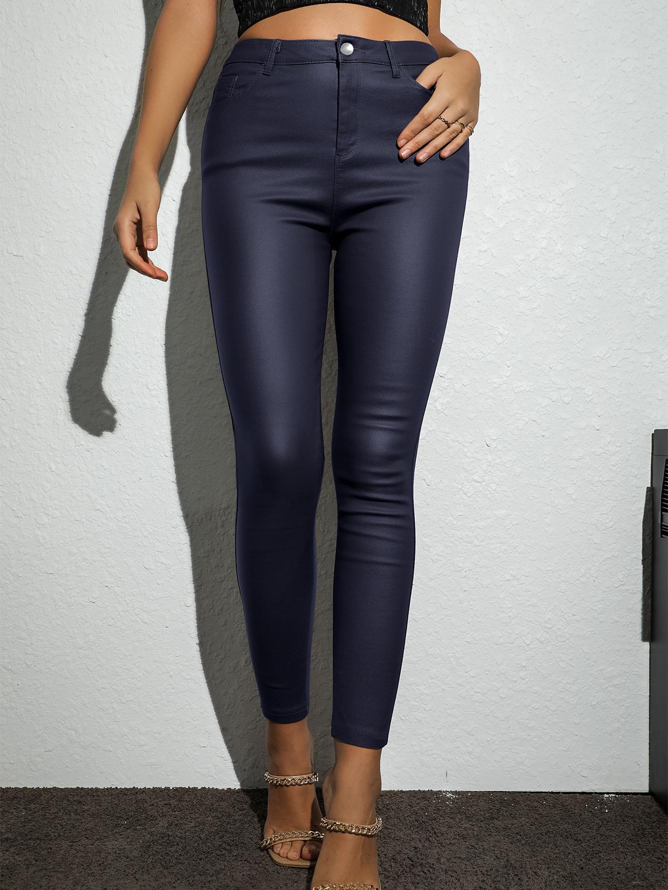 GRANATOWE SPODNIE CASUAL