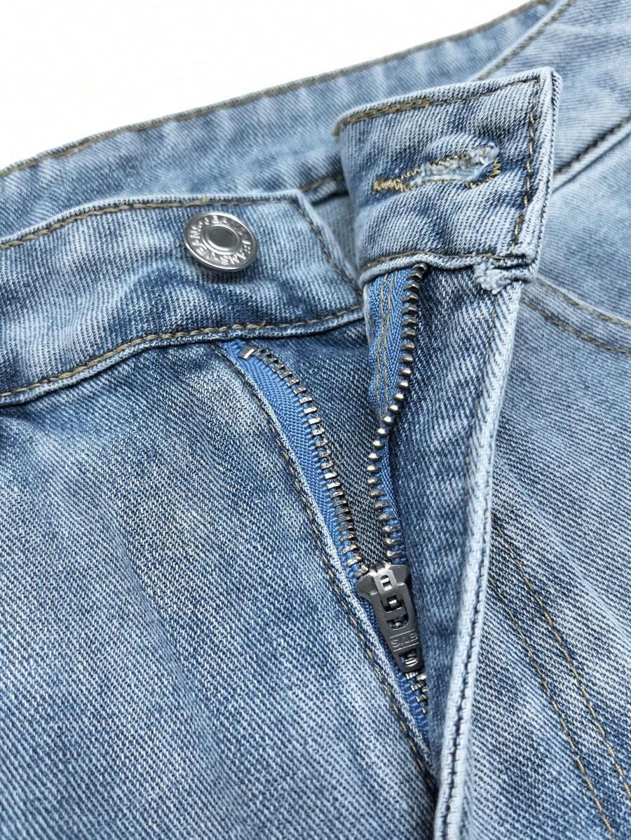 NIEBIESKIE SPODENKI JEANS