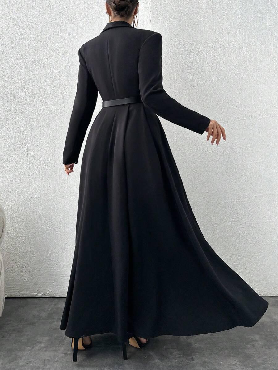 CZARNA MAXI SUKIENKA 