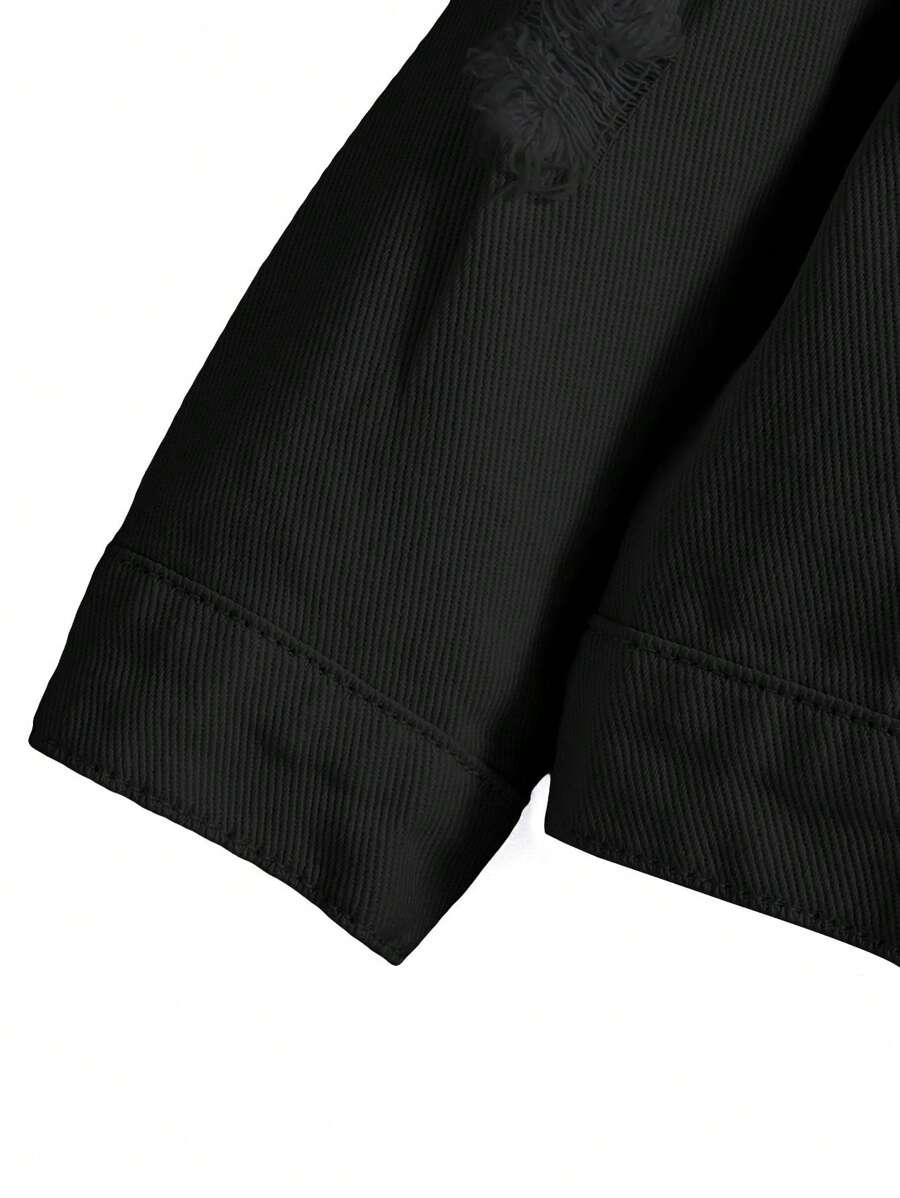 CZARNA KURTKA JEANS