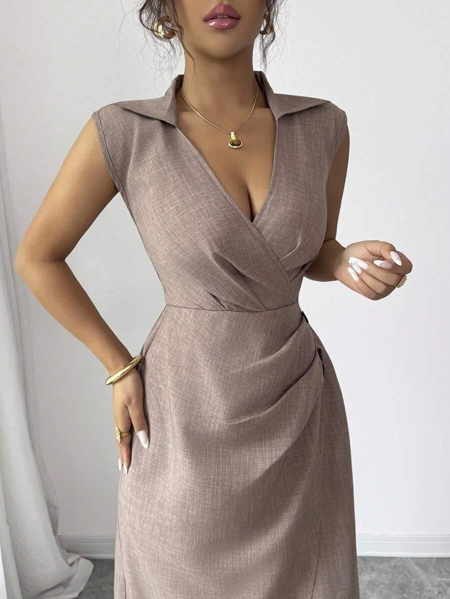 ELEGANCKA SUKIENKA KOKTAJLOWA MIDI