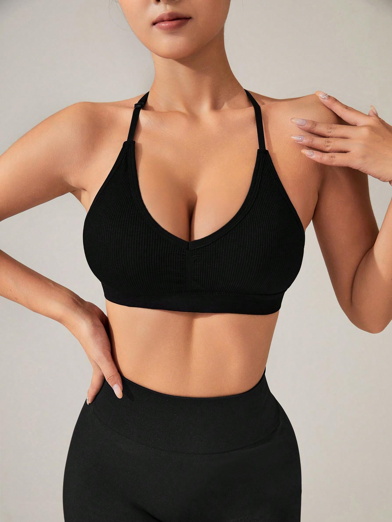 CZARNY SPORTOWY TOP