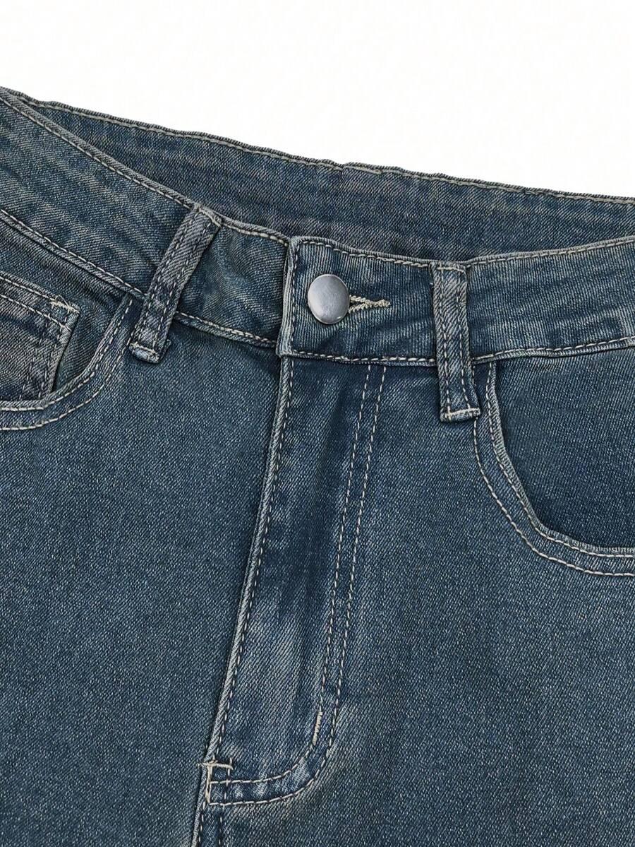 NIEBIESKIE SPODNIE JEANS