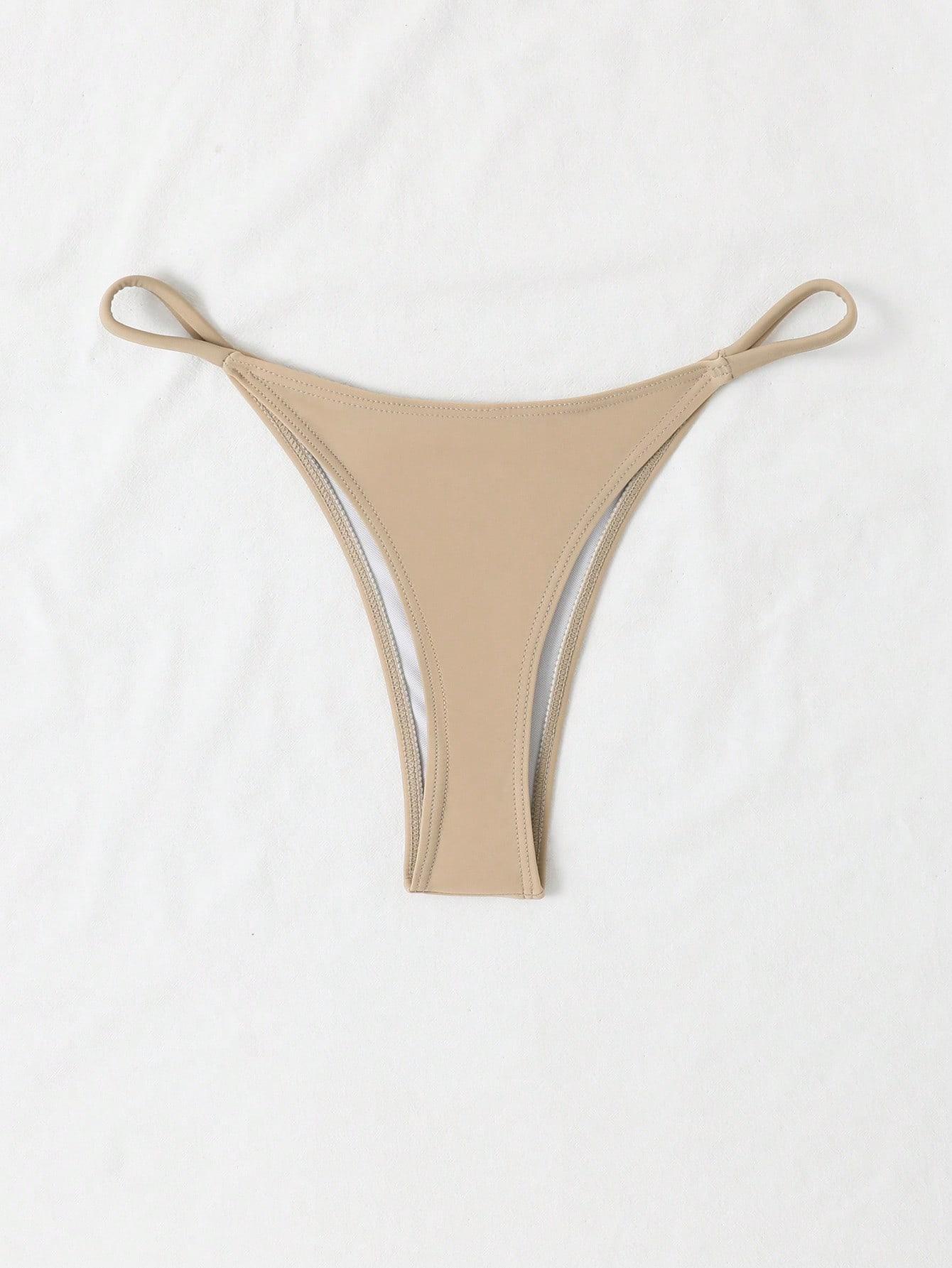 beżowy dół od bikini