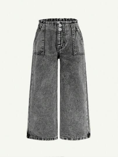 szare spodnie jeans