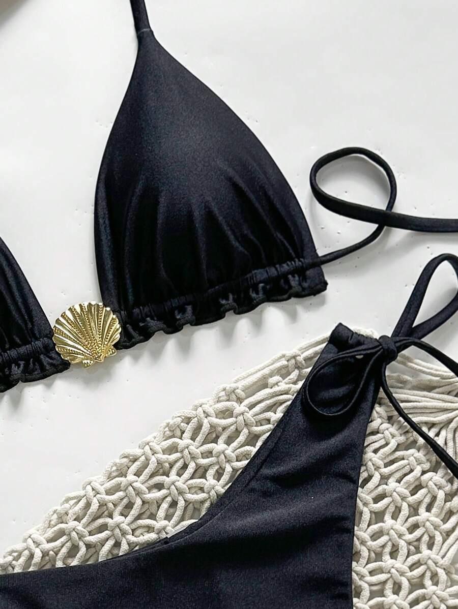 góra od bikini zdobienie marszczenie