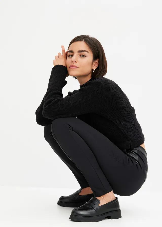 CZARNE LEGGINSY CASUAL