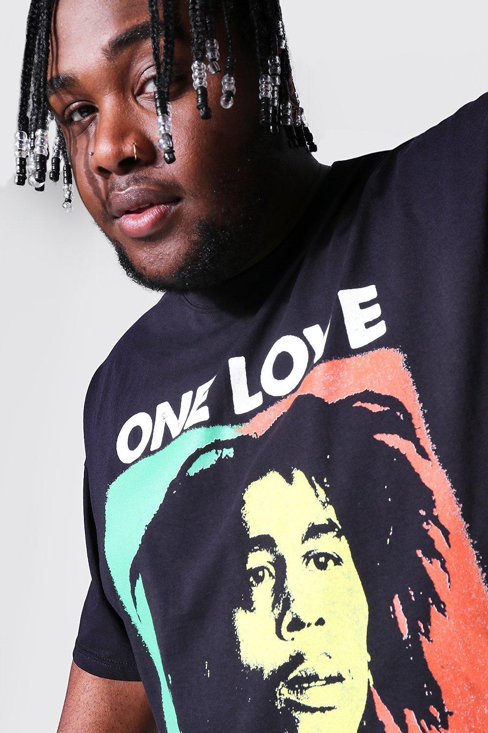 czarny t-shirt Bob Marley One Love 