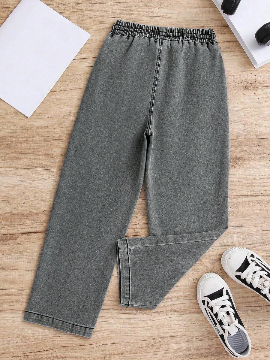 szare spodnie jeans 