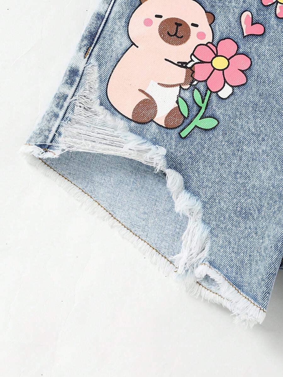 NIEBIESKIE SPODENKI JEANS