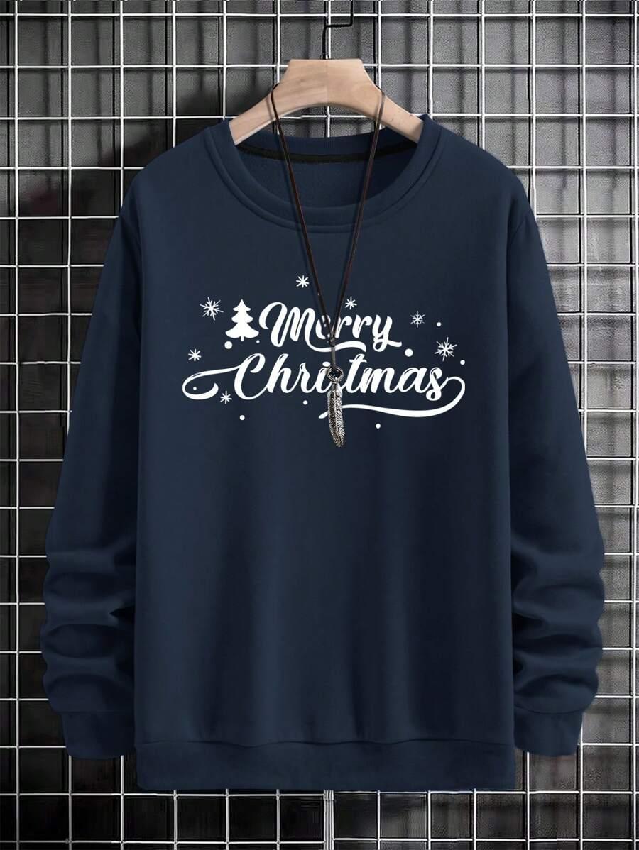 BLUZA MĘSKA Z ŚWIĄTECZNYM NADRUKIEM