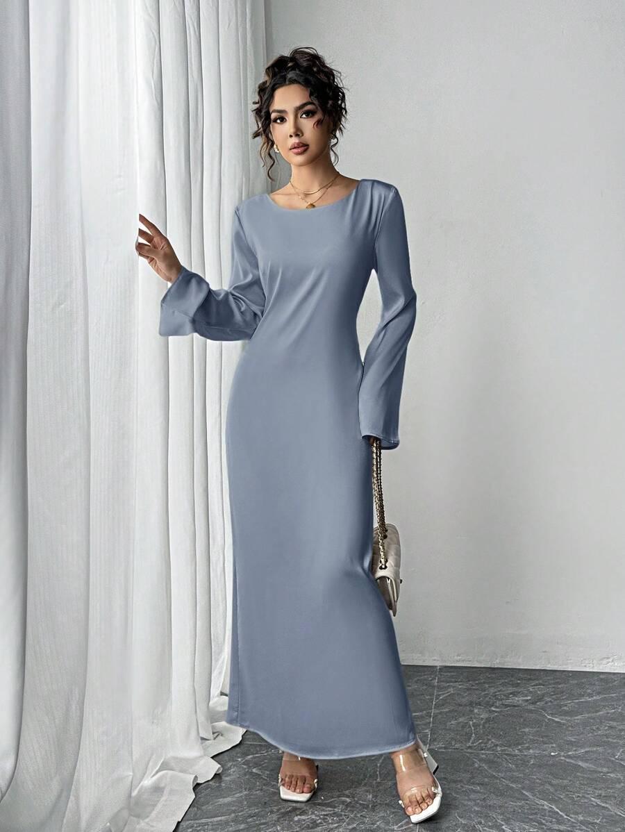 NIEBIESKA MAXI SUKIENKA