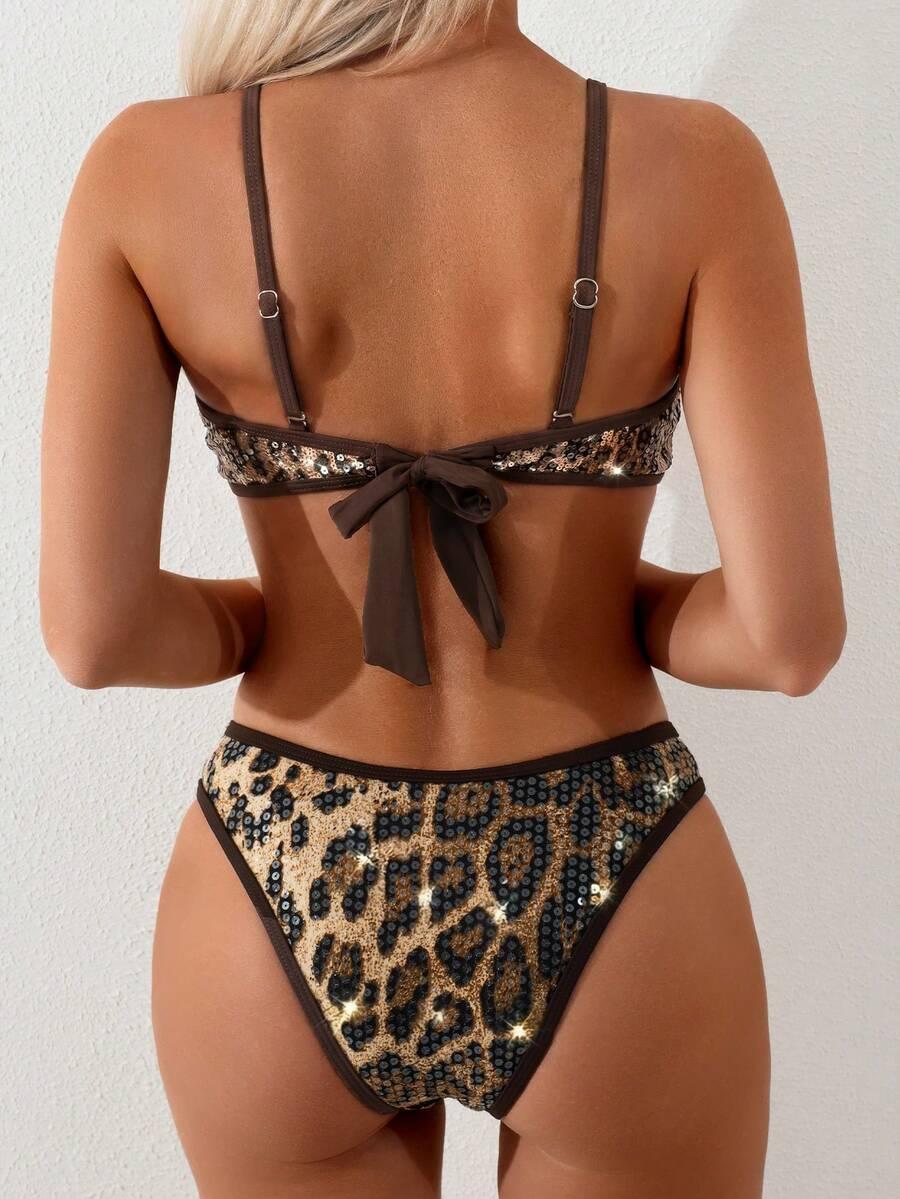DWUCZĘŚCIOWY STRÓJ KĄPIELOWY ANIMAL PRINT