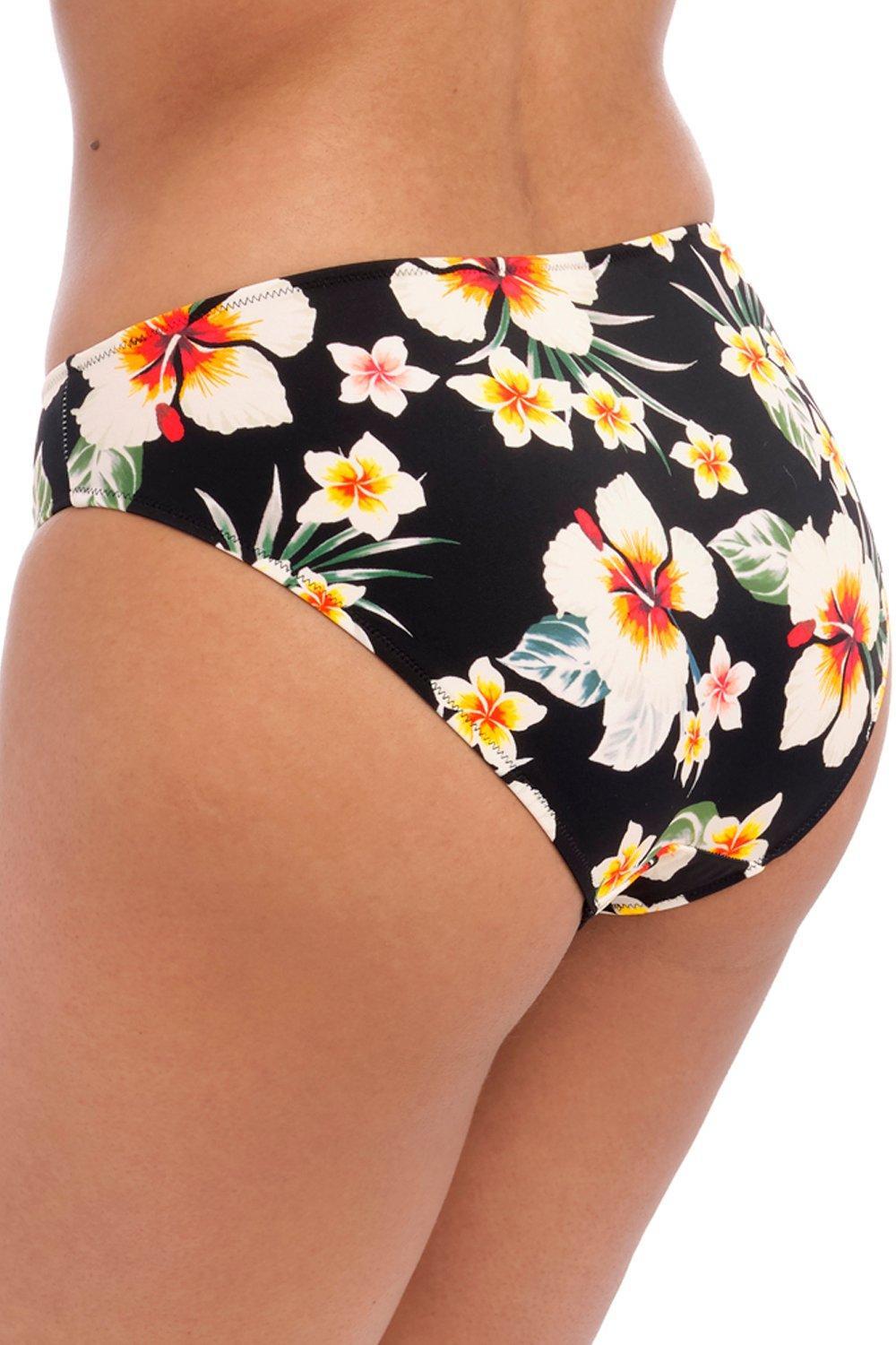 dół od bikini figi print kwiaty