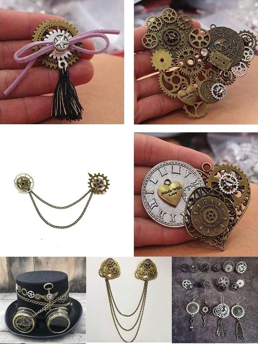 ozdobne elementy mechaniczne w stylu steampunk