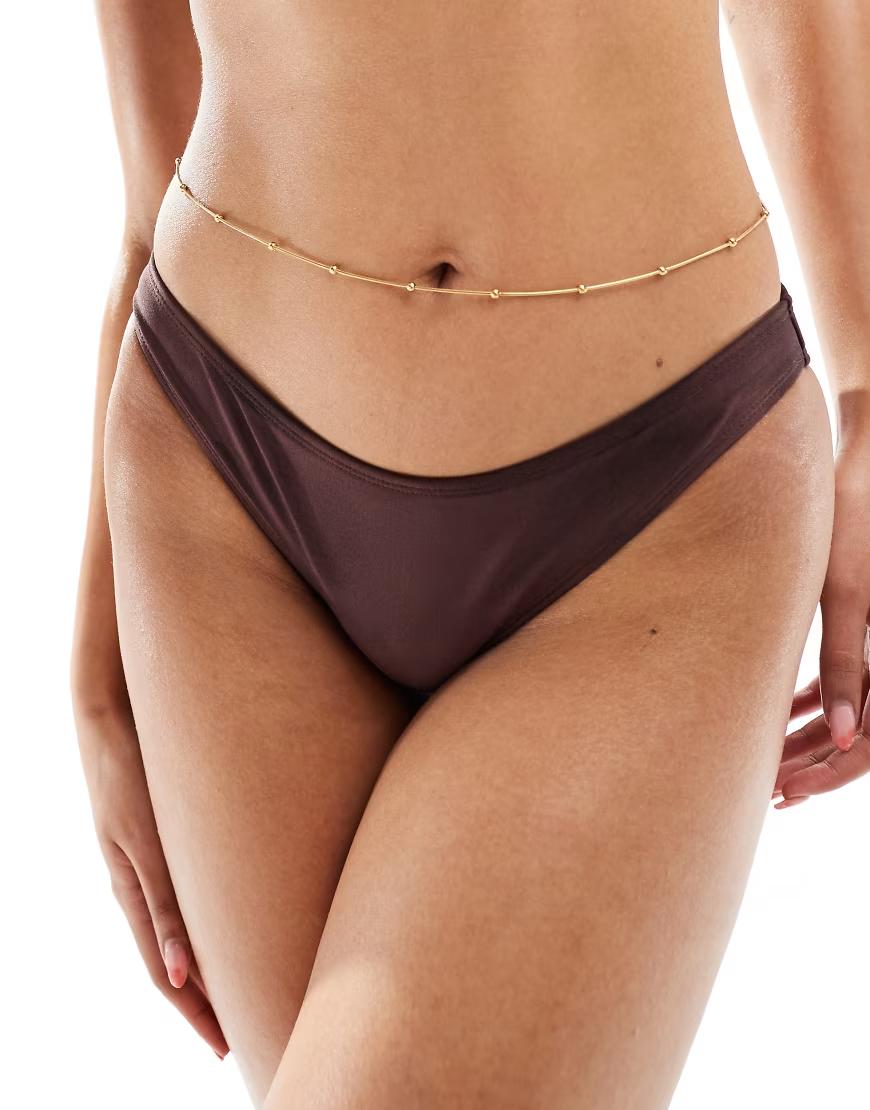 brązowy dół od bikini